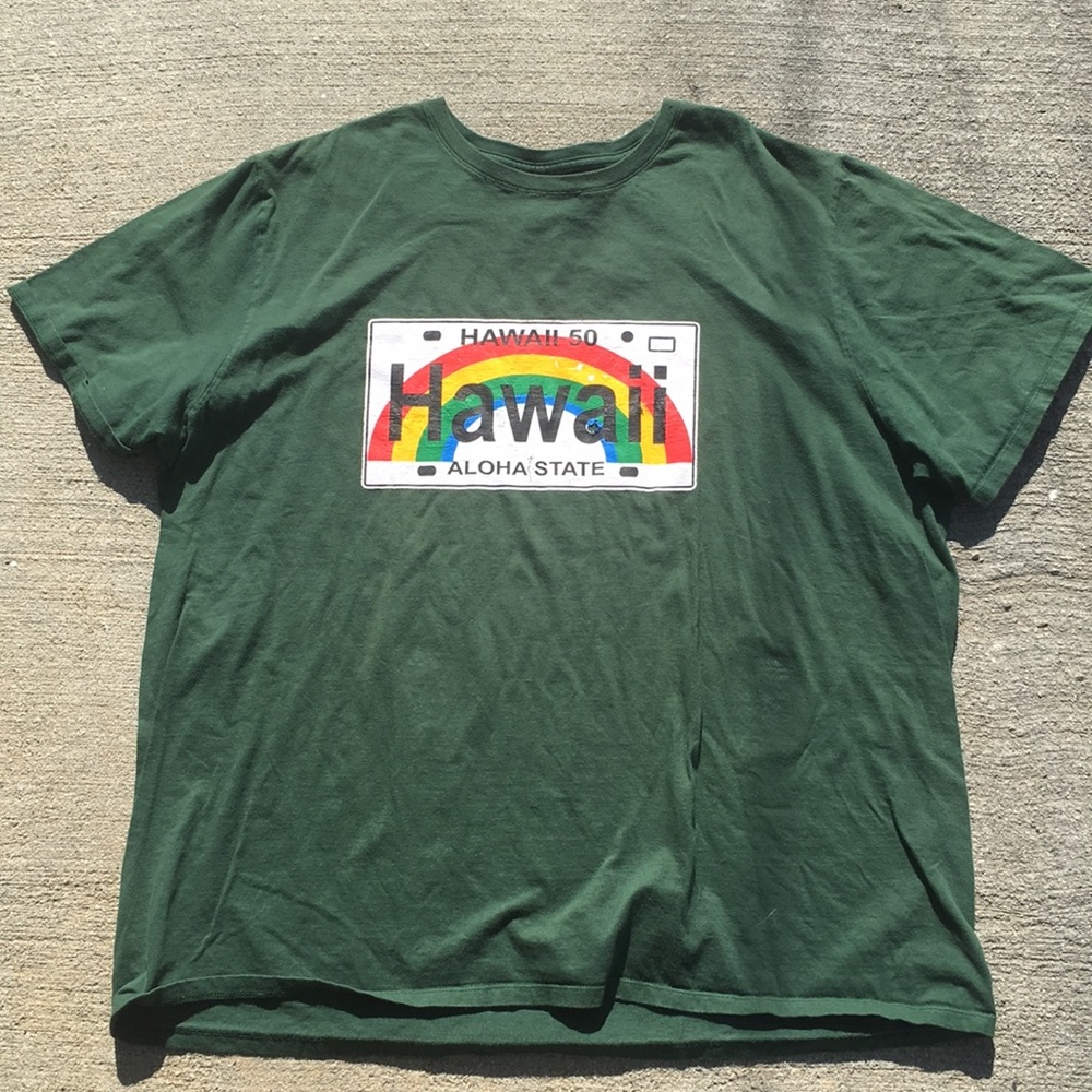 Hawaii license plate t shirt